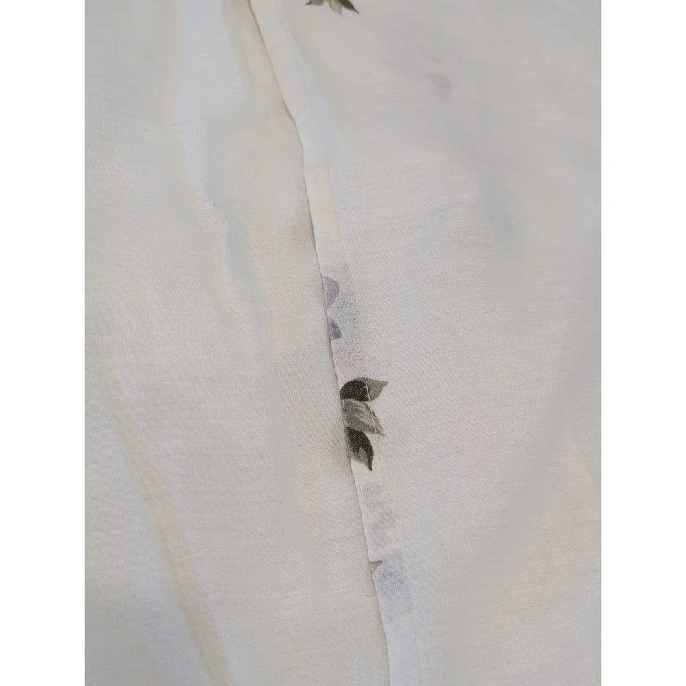 VTG French Country Pillow Sham Roses Robin Egg Blue 31x25